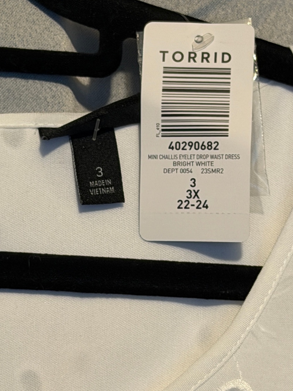 Torrid White Eyelet Swing Dress - NWT - Picture 4 of 6